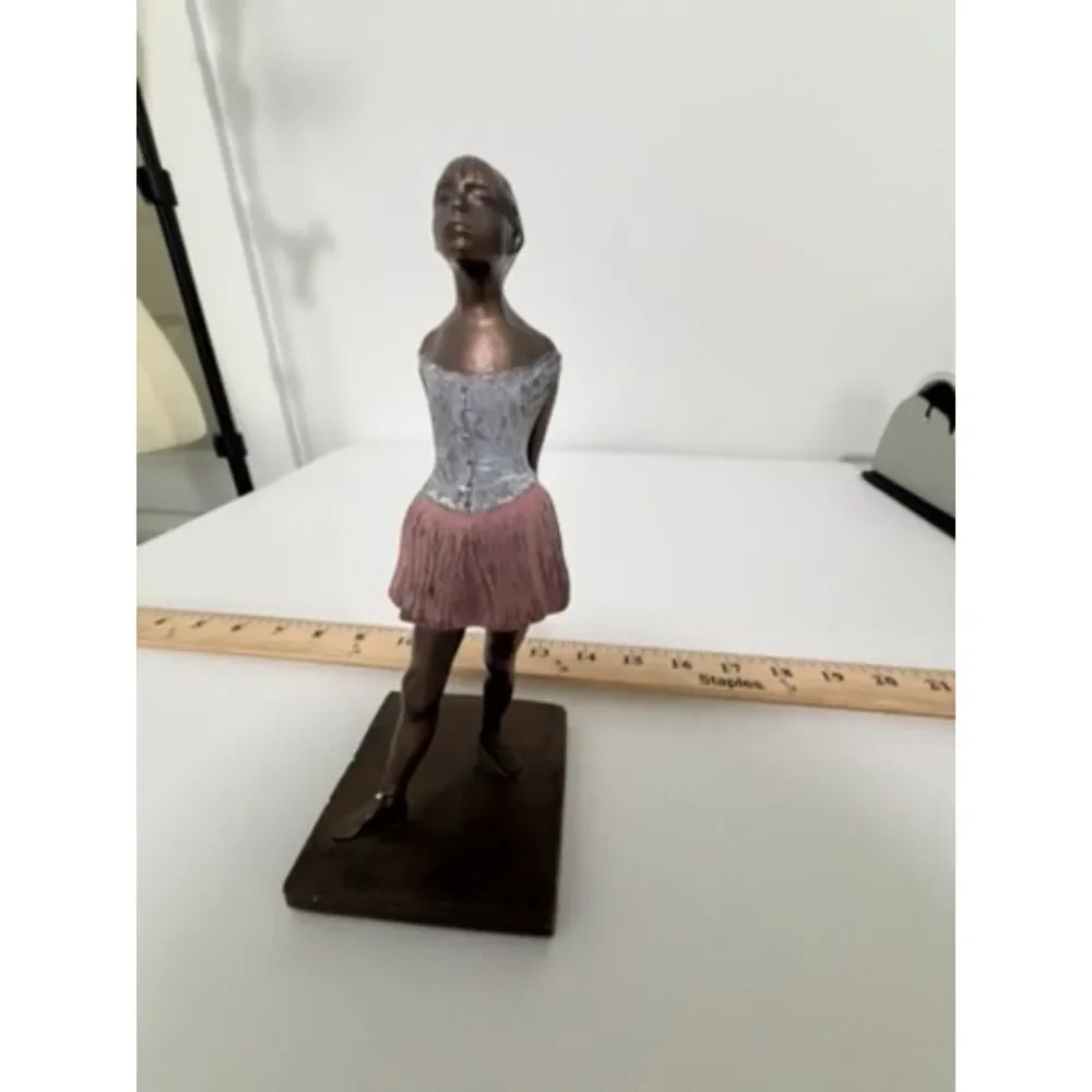 Vintage ALVA S EYLANBEKOV 93 ballerina sttue, bronzed composity, signed
